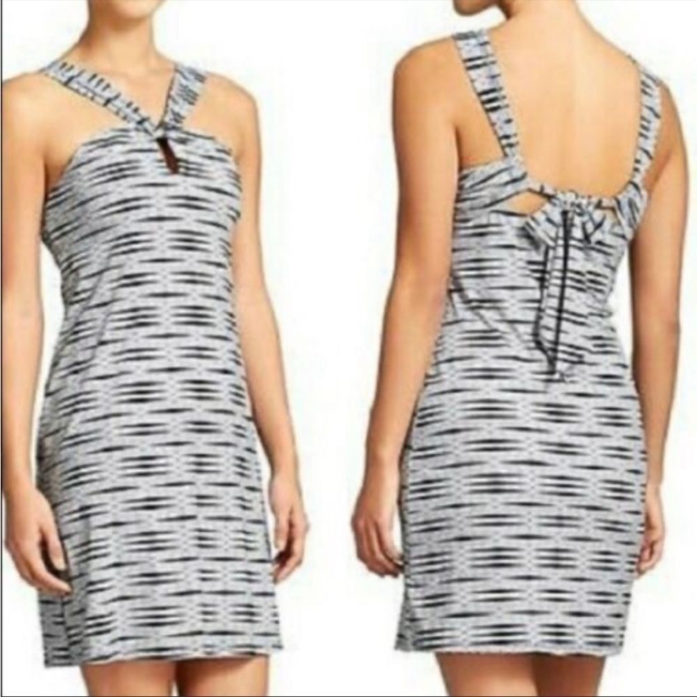 Athleta Swim Dress Gray And Black S:M